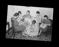 Housewives in Tygart Valley, West Virginia, have  weekly group meetings in home economics September 1938 Photo by Marion Post Wolcott Library of Congress Prints & Photographs Division Farm Security Administration Office of War Information Photograph Collection Washington, D.C. Item number LC-USF34-050077-E-D www.loc.gov/pictures
