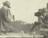 Two photographers taking each others\' pictures Between 1909 and 1932 Library of Congress Prints & Photographs Division National Photo Company Collection Washington, D.C. Item number LC-DIG-ppmsca-13703 www.loc.gov/pictures