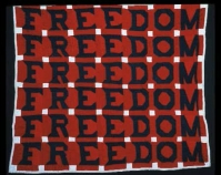 Freedom Quilt Jessie B. Telfair  1983 Cotton  74" x 68" Photo by Geoffrey Carr Formerly in the collection of Shelly Zegart